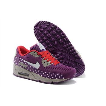 Nike Air Max 90 Em Women Purple White Running Shoes Factory Outlet